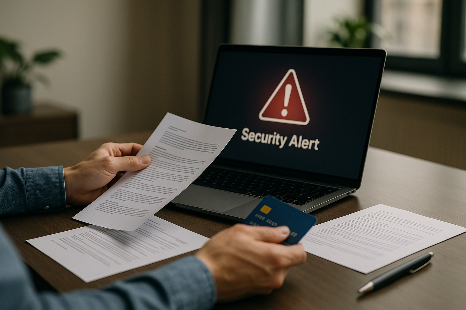 Utente che verifica sicurezza e documenti prima di registrarsi su un casinò online