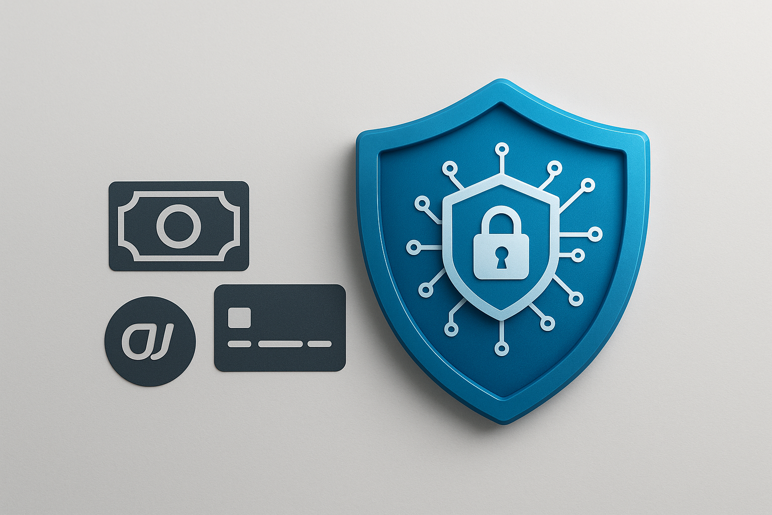 Scudo digitale che rappresenta la sicurezza dei pagamenti nel gioco online